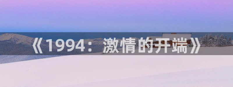 今年世界杯:《1994:激情的开端》